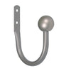 Kenney Pewter Silver Ball End Drapery Holdback 3.46 in. L