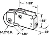 Prime-Line 1-1/2 in. D X 5/16 in. L Mill Plastic/Steel Mirror Door Bottom Roller 1 pk