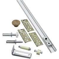 National Hardware White Steel Folding Door Hardware Set 1 pk