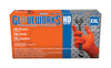 Gloveworks Nitrile Disposable Gloves XX-Large Orange Powder Free 100 pk