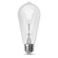 Feit ST19 E26 (Medium) Filament LED Bulb Daylight 60 Watt Equivalence 2 pk