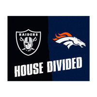 NFL House Divided - Broncos / Raiders House Divided Rug