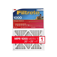 Filtrete Allergen Defense 20 in. W X 25 in. H X 1 in. D 11 MERV Pleated Air Filter 1 pk (Pack of 4)