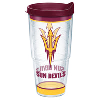 Tervis Collegiate 24 oz Arizona State Sun Devils Multicolored BPA Free Tumbler with Lid