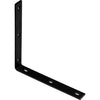 National Hardware 12.25 in. H X 1.5 in. W X 0.25 in. D Black Carbon Steel Inside/Outside Corner Brac