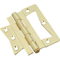 National Hardware 4 in. L Brass Steel Cabinet Hinge 2 pk