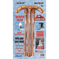 Sewer Skewer XL Copper Sewer Vent Defroster