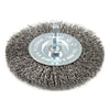 Forney 4 in. Crimped Wire Wheel Brush Metal 6000 rpm 1 pc