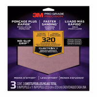 3M Pro Grade Precision 11 in. L X 9 in. W 320 Grit Ceramic Sanding Sheet 3 pk