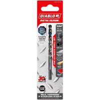 Diablo Metal Demon 15/64 in. X 3.7 in. L Stainless Steel Drill Bit 3-Flat Shank 1 pc