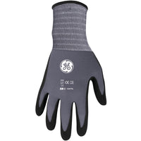 General Electric Unisex Dipped Gloves Black/Gray XL 1 pair