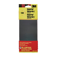 3M Imperial 9 in. L X 2-2/3 in. W 1500 Grit Silicon Carbide Sanding Sheet 10 pk