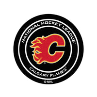 NHL - Calgary Flames Hockey Puck Rug - 27in. Diameter