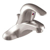 Moen Adler Brushed Nickel Bathroom Faucet 4 in.