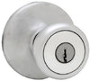 Kwikset Tylo Satin Chrome Entry Knobs 1-3/4 in.