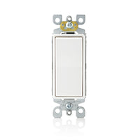 Leviton 15 amps Single Pole Antimicrobial Treated Rocker AC Quiet Switch White 5 pk