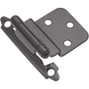 Hickory Hardware 2.34 in. W X 2.63 in. L Black Steel Self-Closing Hinge 2 pk (Pack of 25)