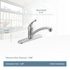 Moen Chateau One Handle Chrome Kitchen Faucet