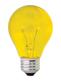 GE 25 watts A19 A-Line Incandescent Bulb E26 (Medium) Yellow 1 pk