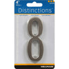 Hillman Distinctions 4 in. Silver Brushed Nickel Self-Adhesive Number 8 1 pc (Pack of 3)