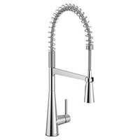 Chrome one-handle high arc pulldown kitchen faucet