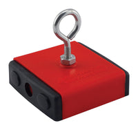 Magnet Source 2.375 in. L X 2.375 in. W Red Retrieving Magnet 40 lb. pull 1 pc