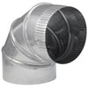 Imperial Manufacturing 6 in. Dia. x 6 in. Dia. Adjustable 90 deg. Galvanized Steel Elbow Exhaust