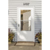 Larson 81 in. H X 36 in. W Vinyl/Wood White Mid-View Reversible Self-Storing Storm Door