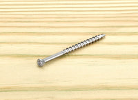 Starborn Deckfast No. 7 X 2-1/4 in. L Silver Star Trim Head Deck Screws 3000 pk