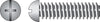 Hillman No. 8-32 X 2 in. L Combination Round Head Zinc-Plated Steel Machine Screws 100 pk