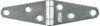 National Hardware 2 in. L Zinc-Plated Light Strap Hinge 1 pk