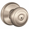 Schlage Georgian Satin Nickel Privacy Lockset 1-3/4 in.