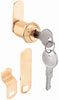 Prime-Line Bright Brass Gold Steel Cabinet/Drawer Lock