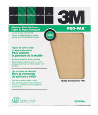 3M Pro-Pak 11 in. L X 9 in. W 180 Grit Aluminum Oxide Sandpaper 25 pk