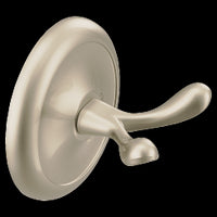 SATIN NICKEL DOUBLE ROBE HOOK