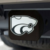 Kansas State University Black Metal Hitch Cover