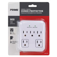 Prime 5 outlets Surge Tap White 900 J