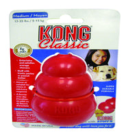 Kong Red Rubber Dog Toy Medium 1 pk