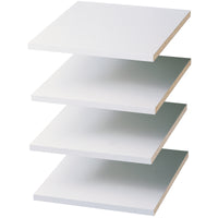 Easy Track 12 in. W X 14 in. D White Wood Shelf