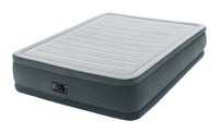 Intex Elevated Gray Queen Air Mattress 18 H x 60 W x 80 D in. with Pump