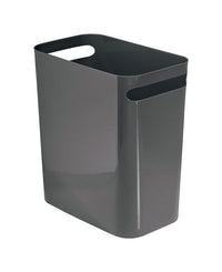 InterDesign 10 qt. Slate Una Wastebasket (Pack of 4)