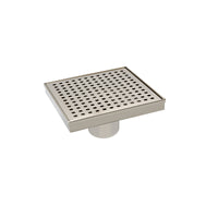 Innova 6 in. D Brushed Nickel Stainless Steel Square Shower Drain