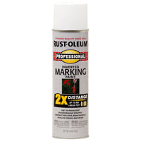 Rust-Oleum Professional Flat/Matte White Spray Paint 15 oz (Pack of 6)