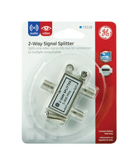 GE F-Connector F 2 Way Signal Splitter 1 pk | Max Warehouse