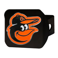 MLB - Baltimore Orioles Black Metal Hitch Cover - 3D Color Emblem