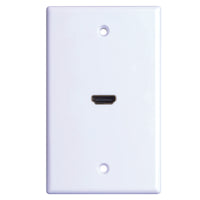 Monster Just Hook It Up White 1 gang Plastic HDMI Wall Plate 1 pk