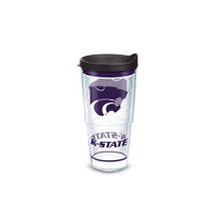 Tervis 24 oz Kansas State University Black/Clear BPA Free Insulated Tumbler with Travel Lid