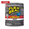 Flex Seal Satin Gray Liquid Rubber Sealant Coating 1 qt. (Pack of 6)