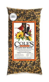 Cole's Blazing Hot Blend Assorted Species Black Oil Sunflower Wild Bird Food 20 lb