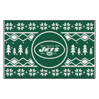 NFL - New York Jets Holiday Sweater Rug - 19in. x 30in.